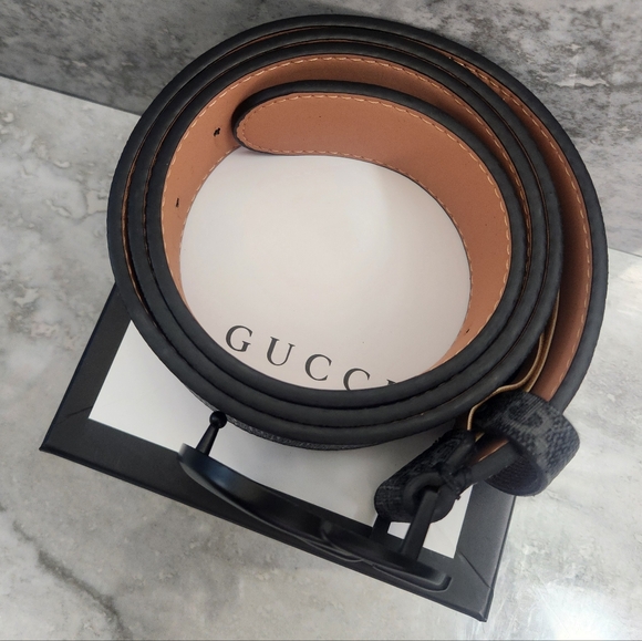 Gucci Black Belt with GG Buckle ✨️🆕️ - Picture 8 of 11